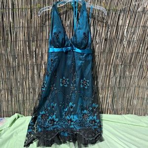 Blue and Black Morgan & co dress